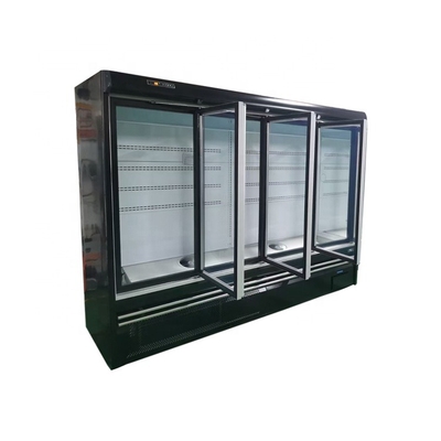Single-temperature commercial glass door refrigerator and freezer