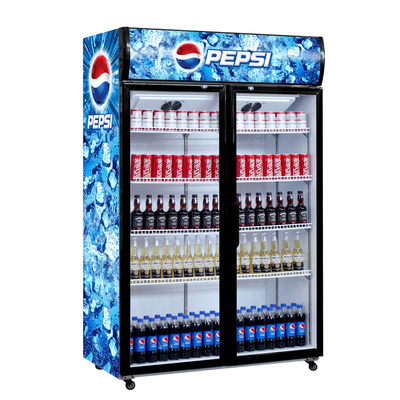 High Quality Single-temperature Glass Door Chest Refrigerator Deep Glass Door Refrigerator and Chest Refrigerator with Fan