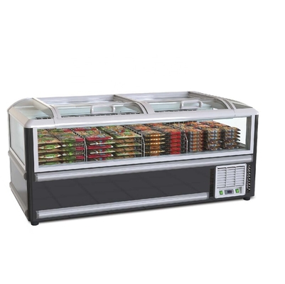 700L/600L/1000L/1150L combine commercial supermarket island display freezer with top sliding door
