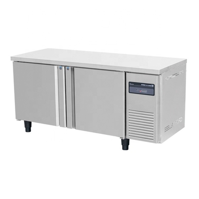 Single-temperature European Style Refrigerators Series Stainless Steel Freezer Double Door Refrigerator Counter