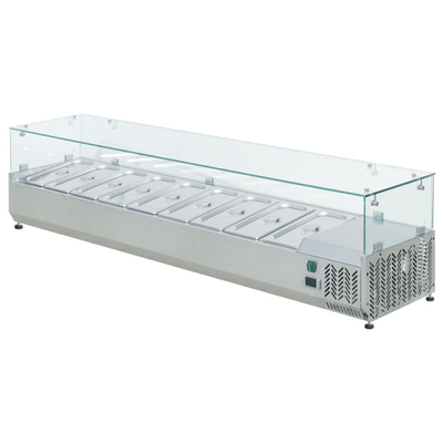 Double-temperature hotel restaurant fridge freezer salad buffet display refrigerator counter counter BN-VRX15-335